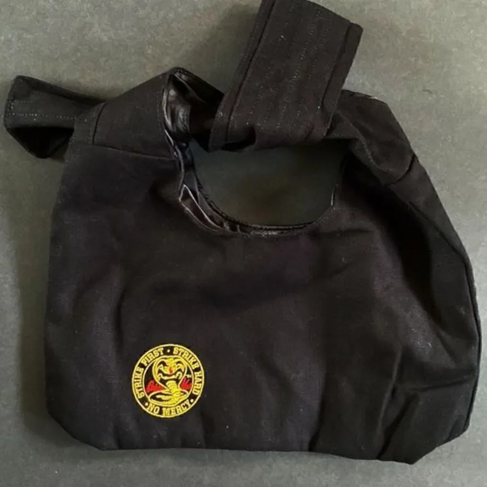NWOT Pley Beauty by Peyton List Cobra Kai Karate Gi Inspired Clutch Makeup‎ Bag